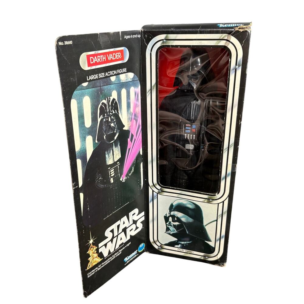 Vintage Star Wars Darth Vader 15" Action Figure - New In Box - 1977/78 - Kenner
